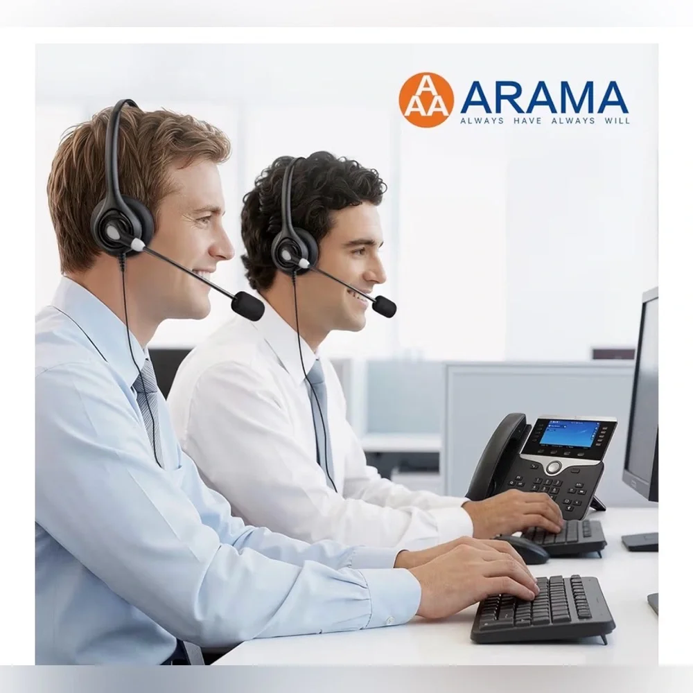 Telephone Wired Headset New